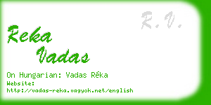 reka vadas business card